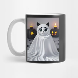 halloween cat - Modern digital art Mug